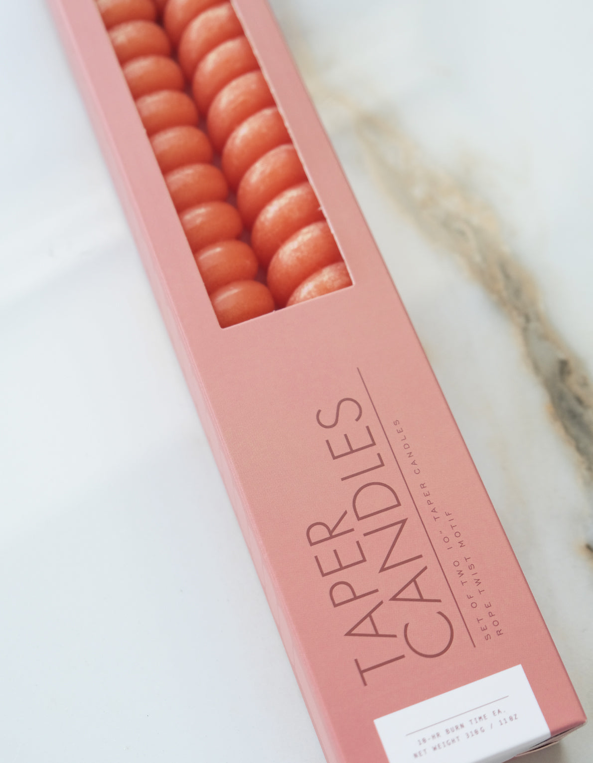 Spiral Taper Candles | Persimmon