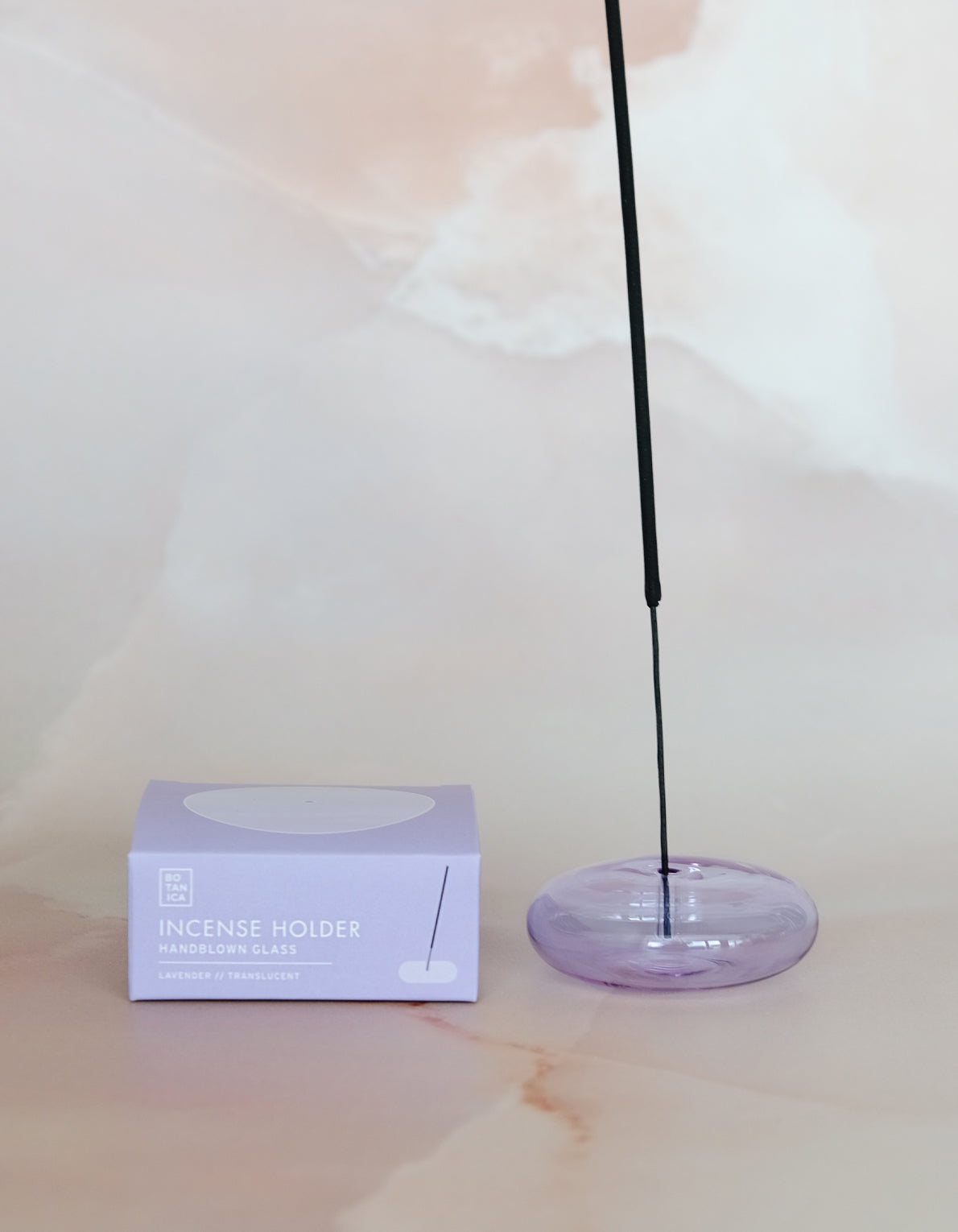 Handblown Glass Bubble Incense Holder