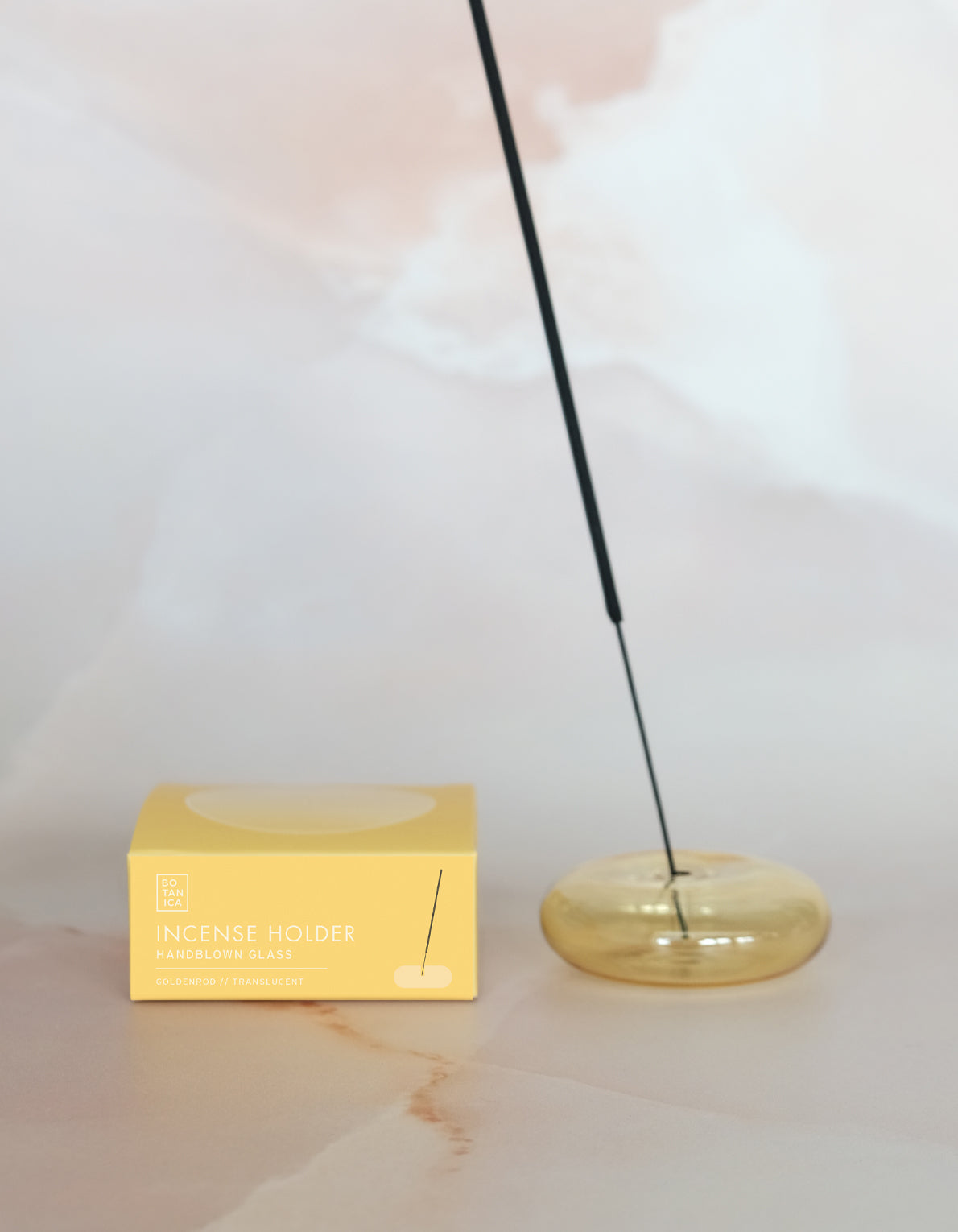 Handblown Glass Bubble Incense Holder