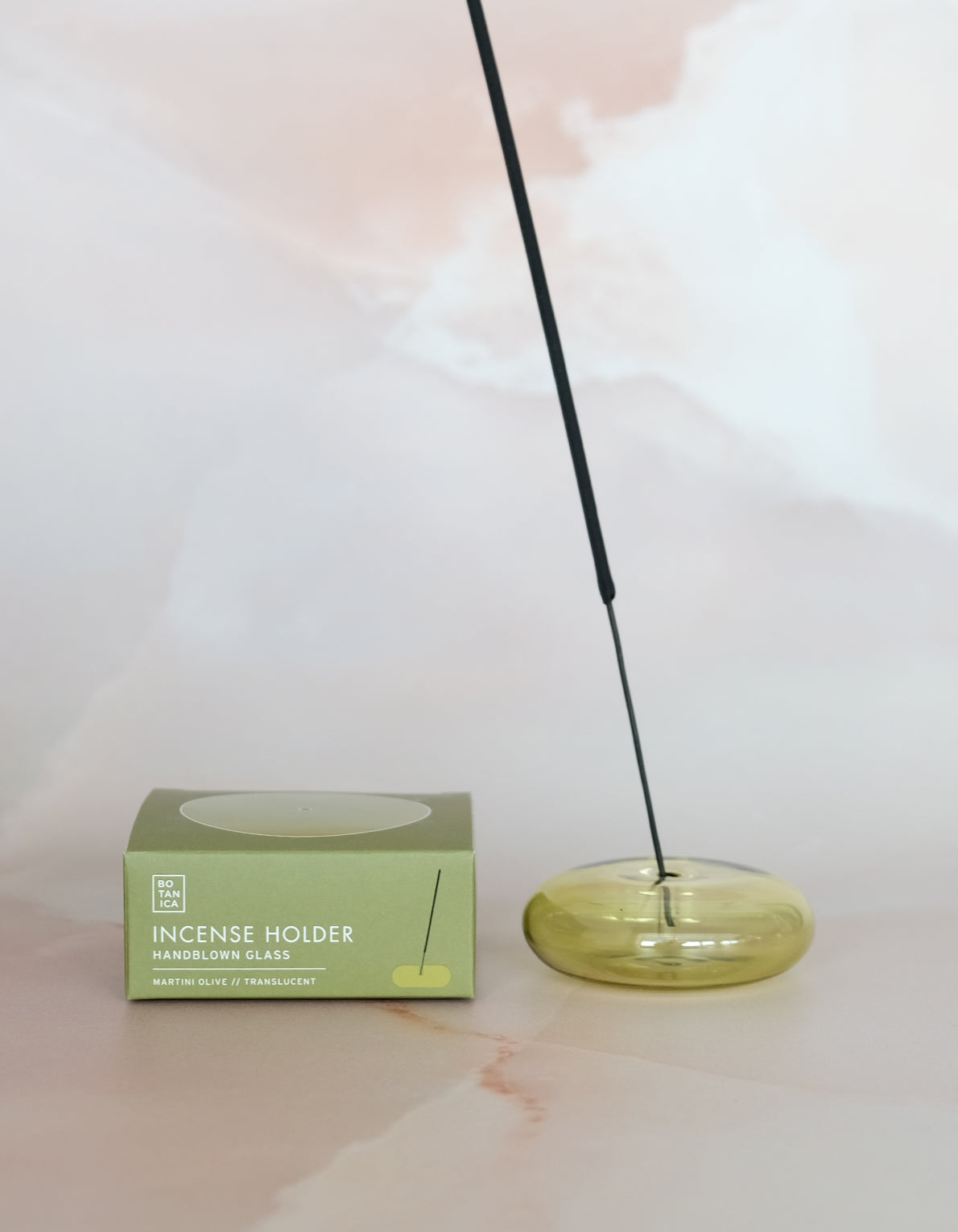 Handblown Glass Bubble Incense Holder