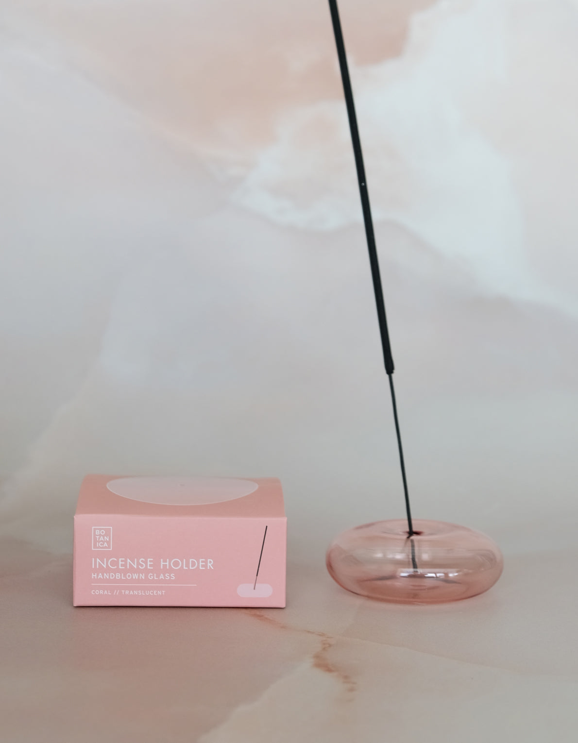 Handblown Glass Bubble Incense Holder