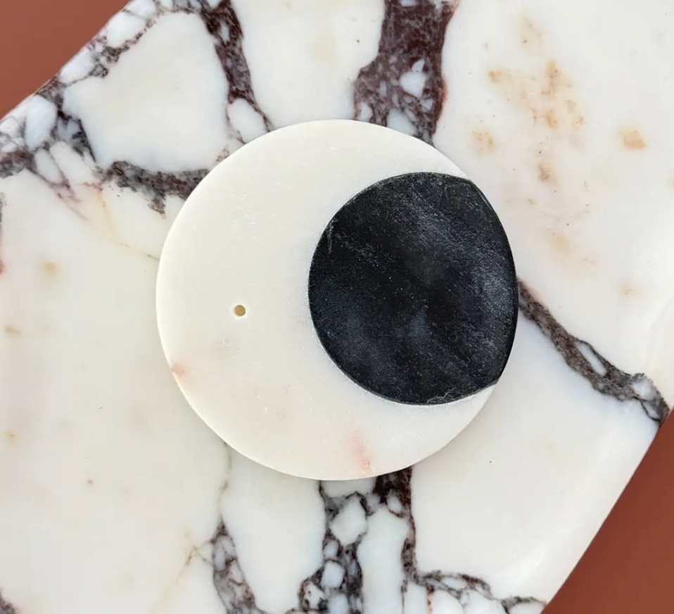 Marble Incense Holder | Crescent Moon