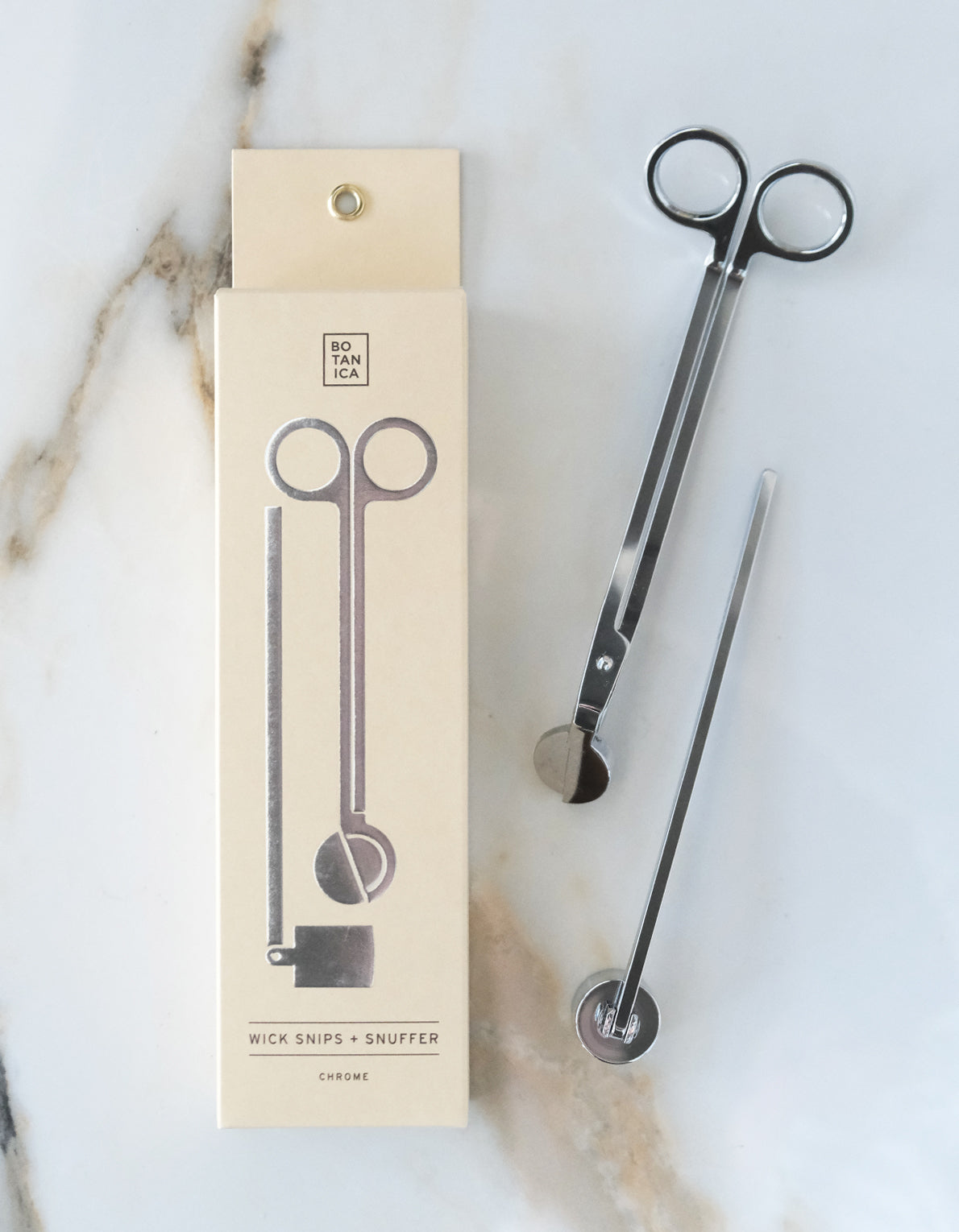 Wick Snips + Snuffer Gift Set | Chrome