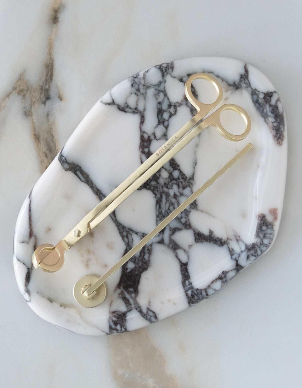 Wick Snips + Snuffer Gift Set | Matte Brass