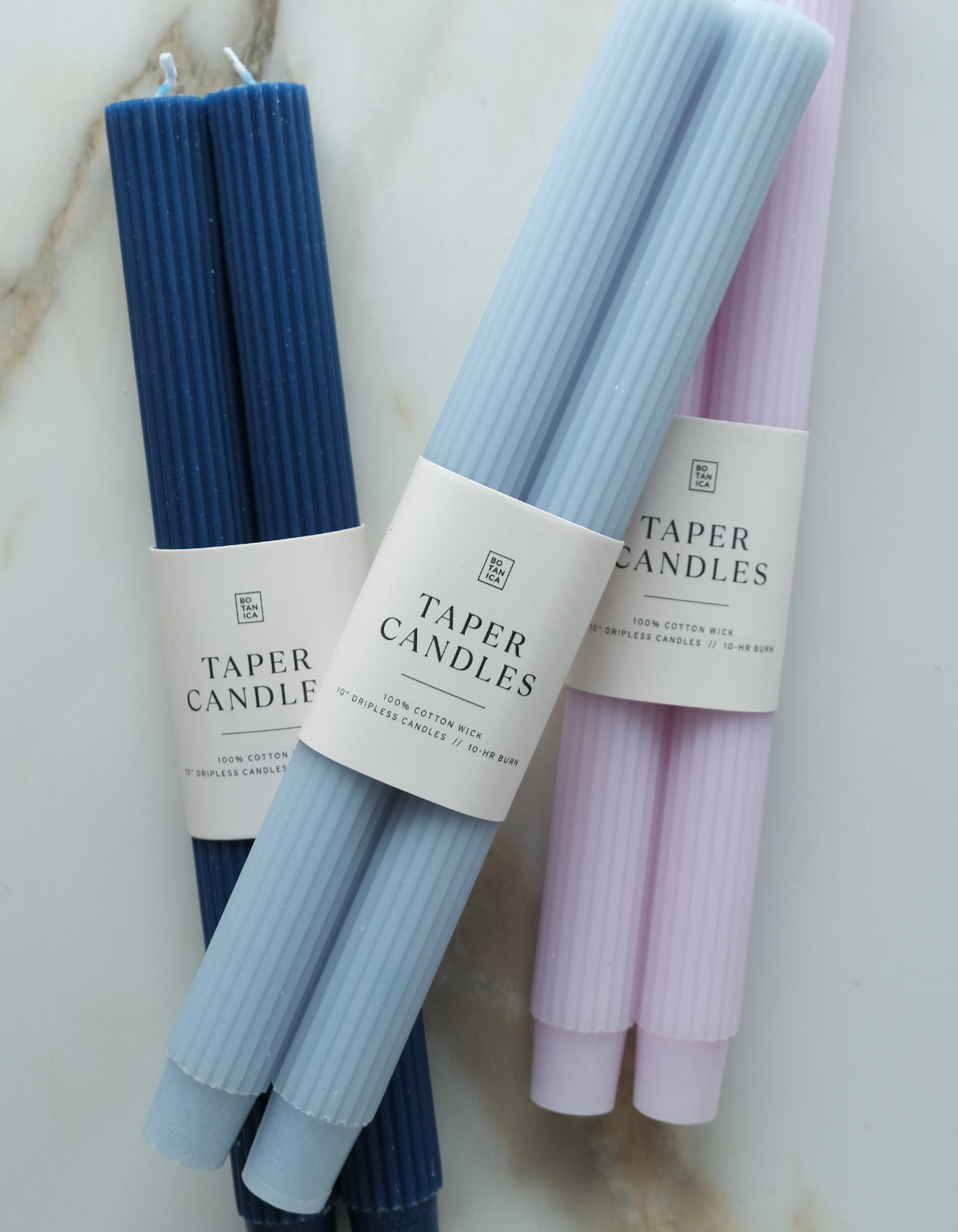 Taper Candle Pair | Navy