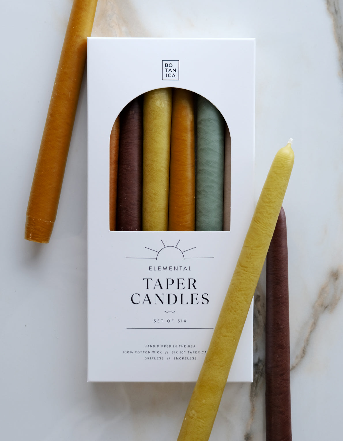 Taper Candle Collection, Set of 6 | EARTH