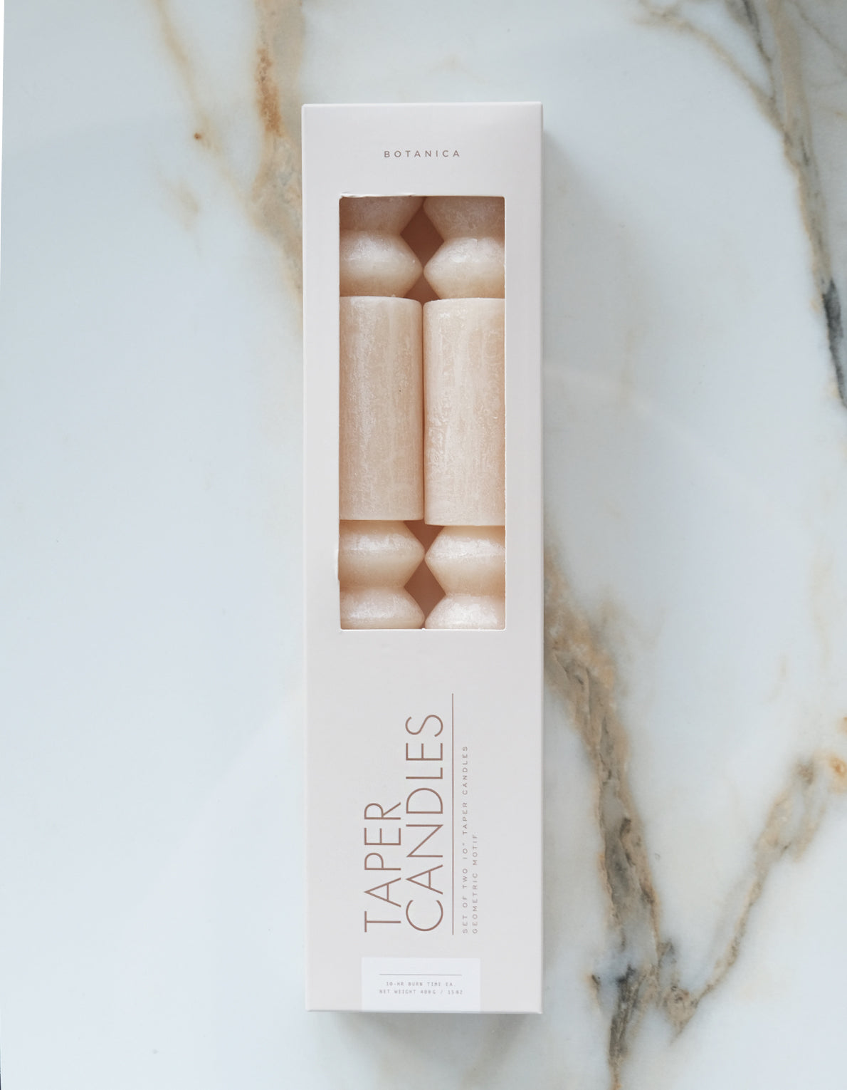 Geometric Taper Candles | Neutral