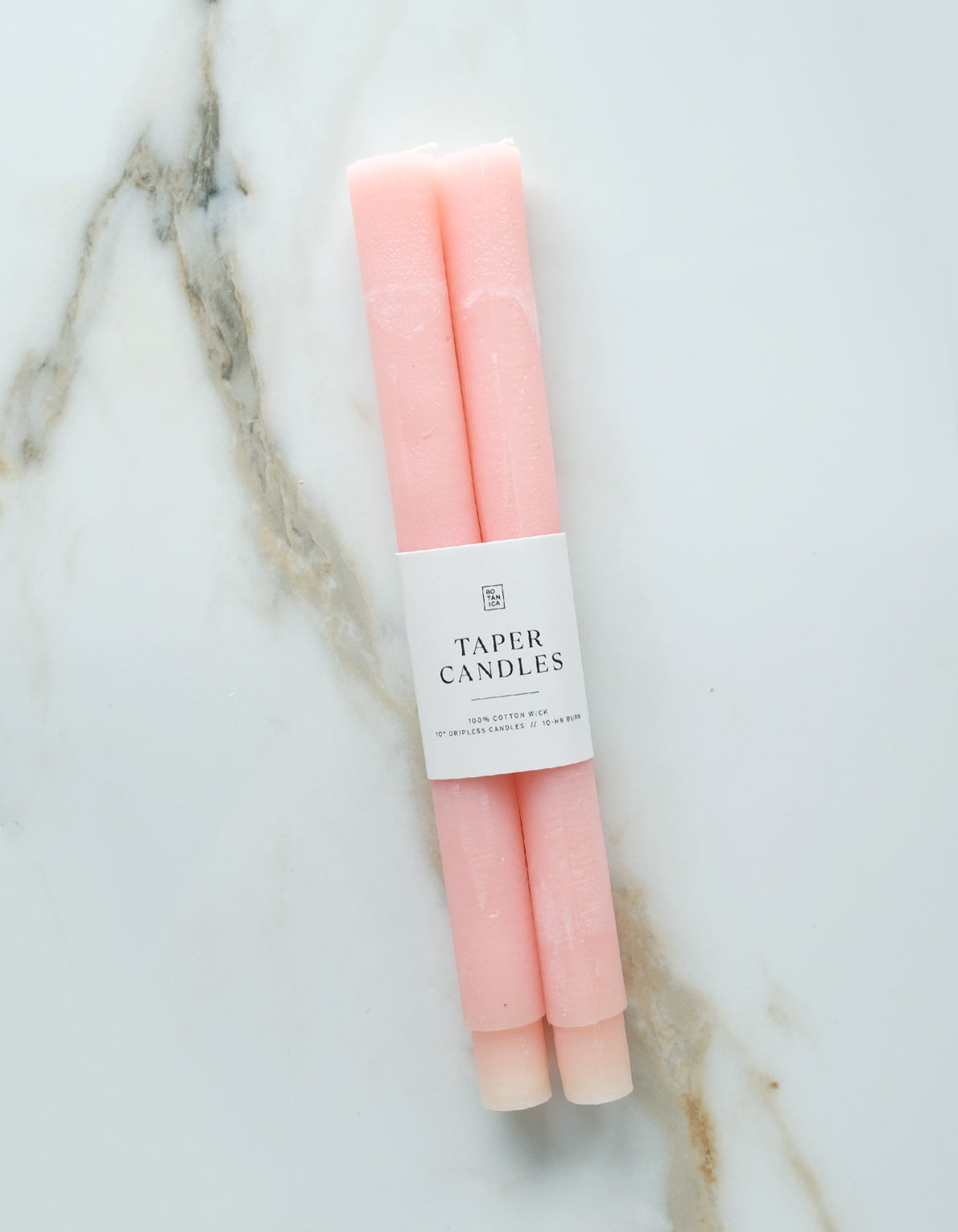 Taper Candle Pair | Coral Pink