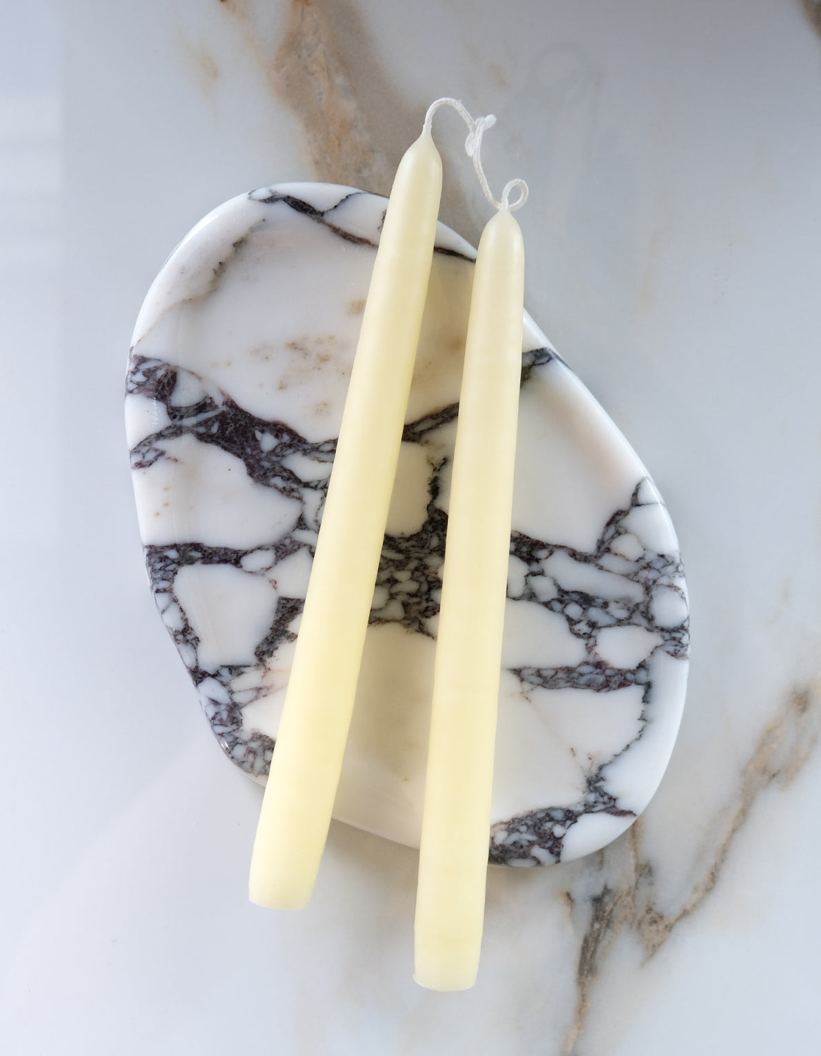 10" Hand-Dipped Taper Candle Pair | Ivory