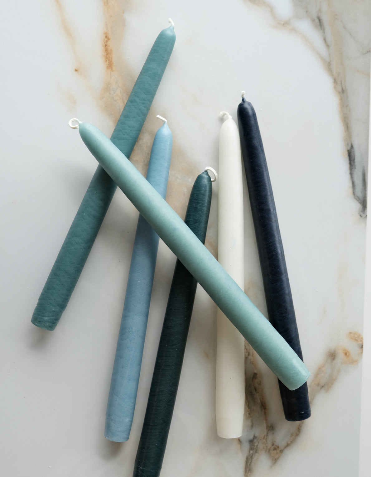 Taper Candle Collection, Set of 6 | WATER